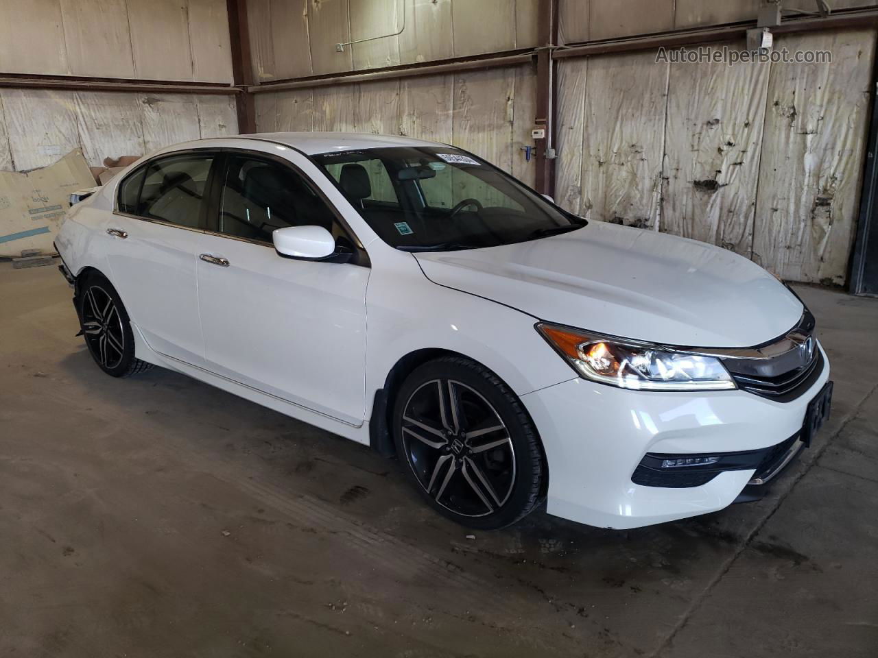 2017 Honda Accord Sport White vin: 1HGCR2F59HA158734