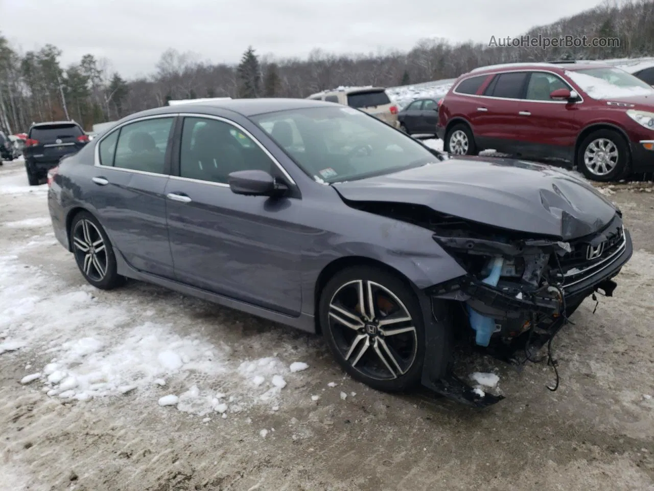 2017 Honda Accord Sport Gray vin: 1HGCR2F59HA248398