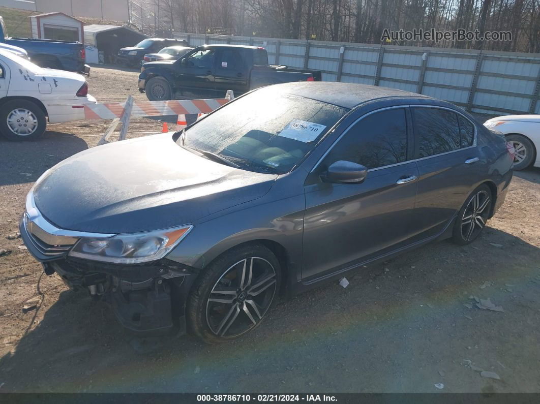 2017 Honda Accord Sport Gray vin: 1HGCR2F59HA271535