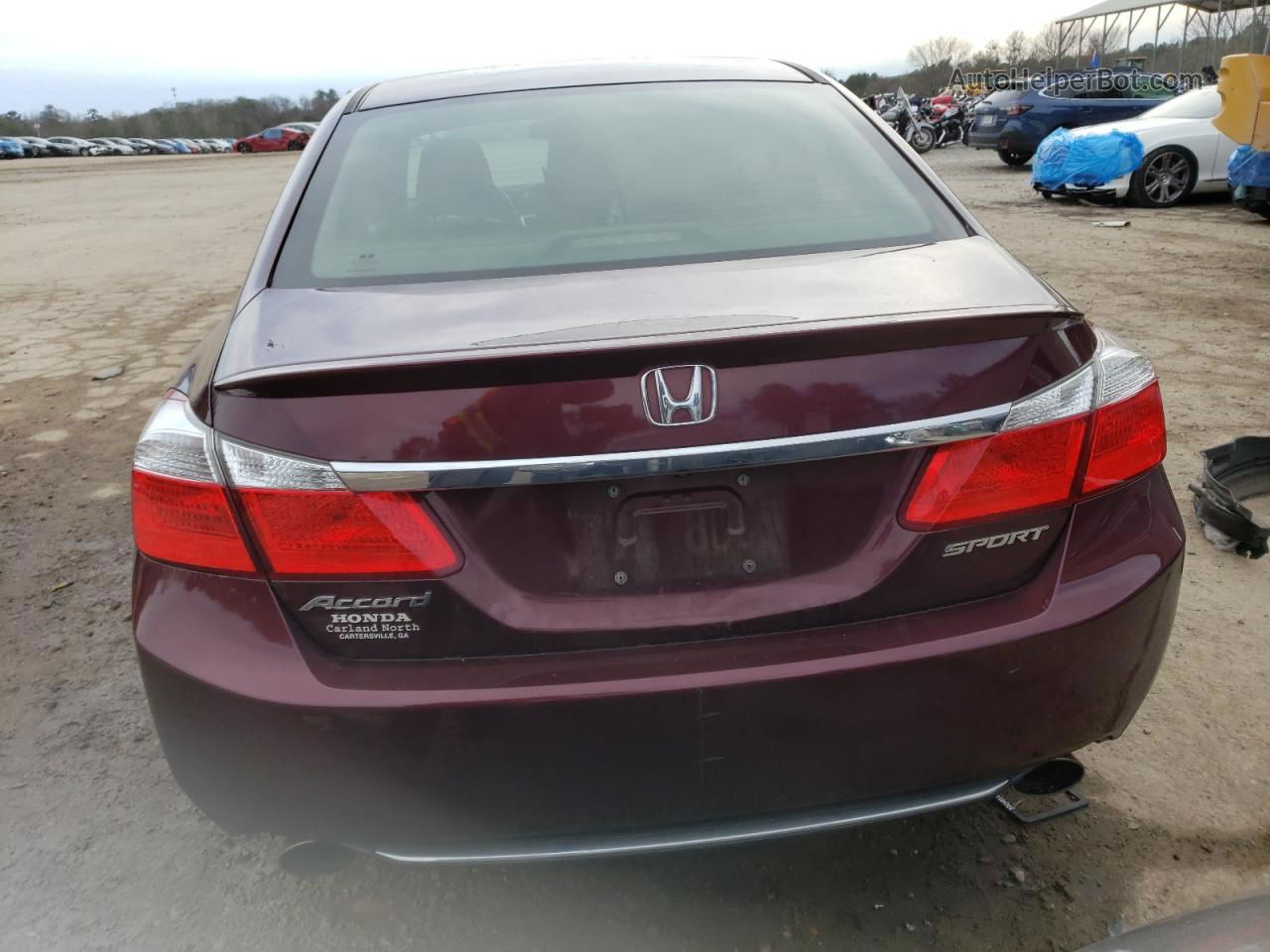 2014 Honda Accord Sport Бордовый vin: 1HGCR2F5XEA011365