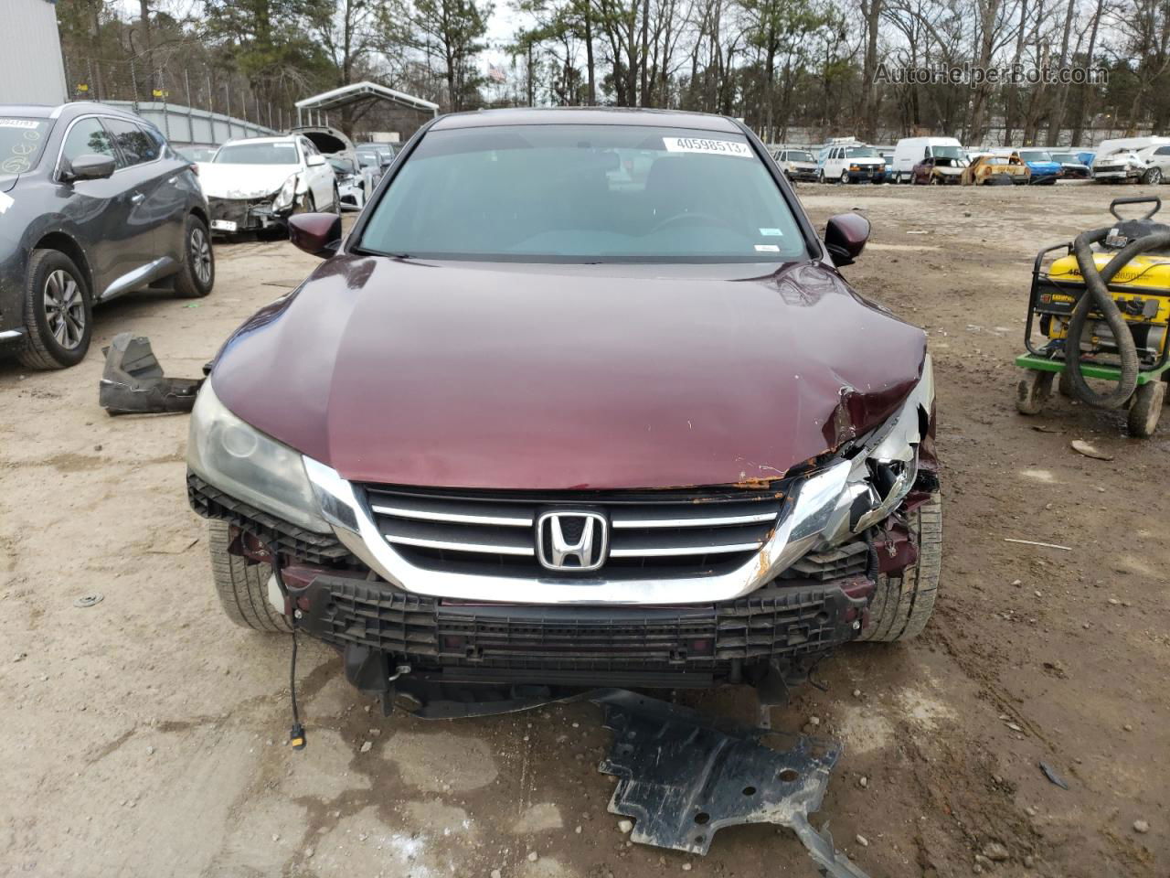 2014 Honda Accord Sport Burgundy vin: 1HGCR2F5XEA011365