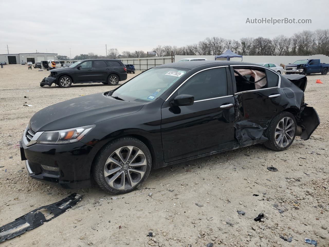 2014 Honda Accord Sport Black vin: 1HGCR2F5XEA055981