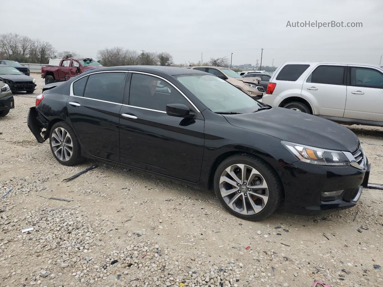 2014 Honda Accord Sport Black vin: 1HGCR2F5XEA055981