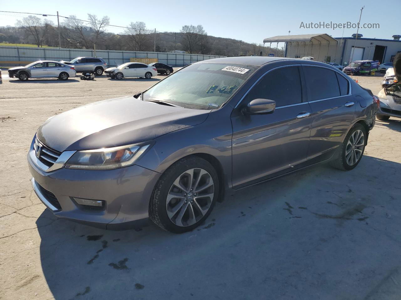 2014 Honda Accord Sport Silver vin: 1HGCR2F5XEA062140