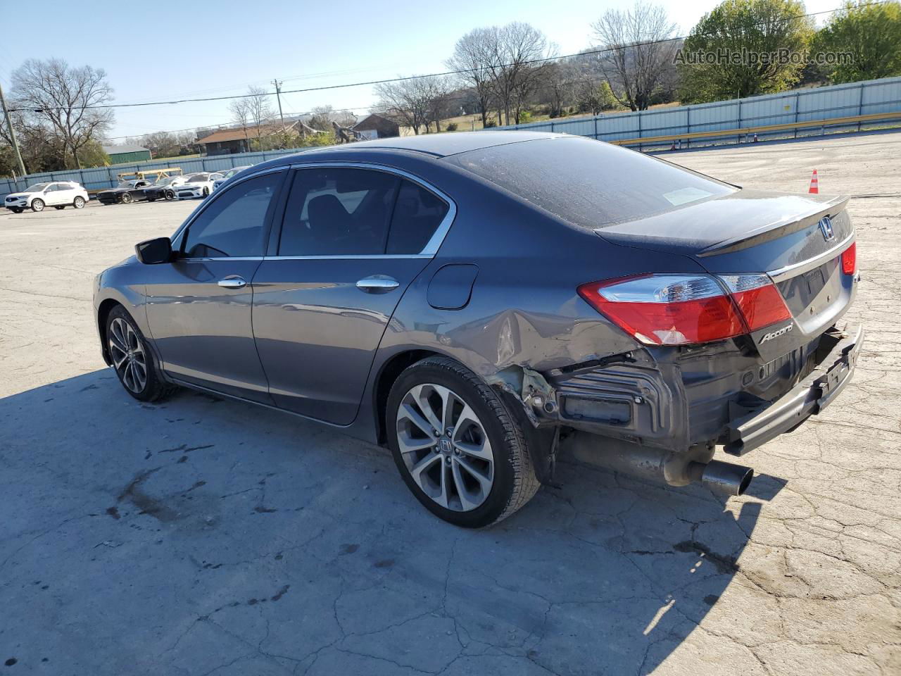 2014 Honda Accord Sport Silver vin: 1HGCR2F5XEA062140