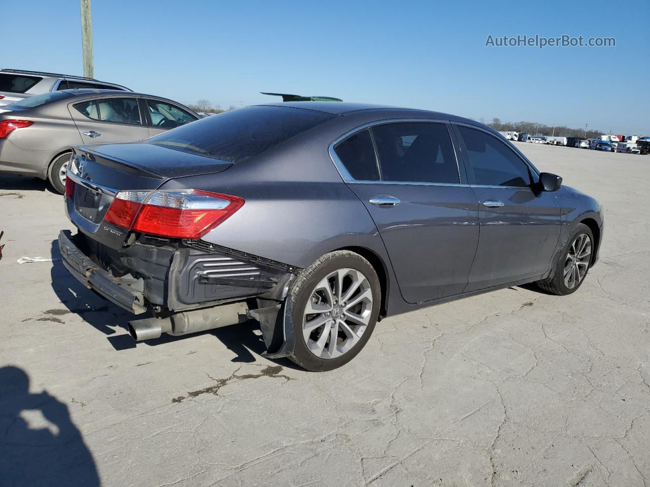 2014 Honda Accord Sport Silver vin: 1HGCR2F5XEA062140