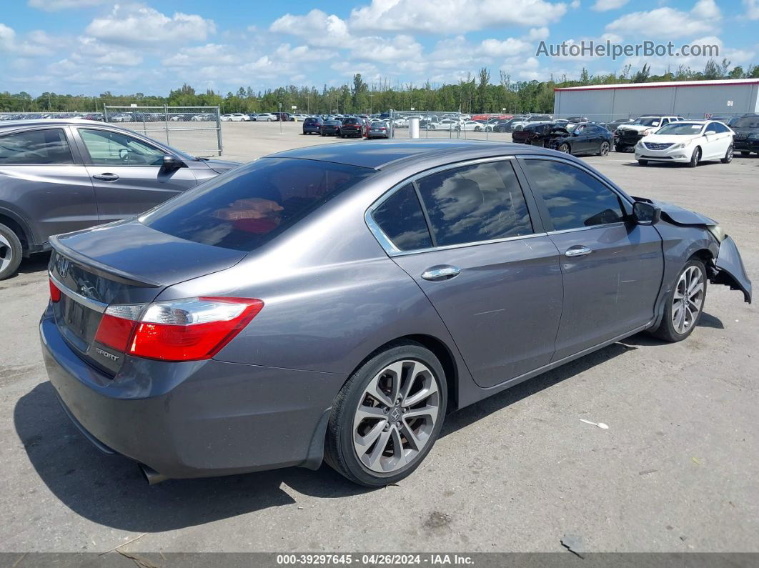 2014 Honda Accord Sport Серый vin: 1HGCR2F5XEA077897