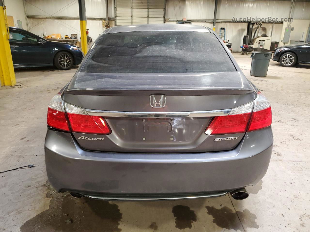 2014 Honda Accord Sport Gray vin: 1HGCR2F5XEA105844