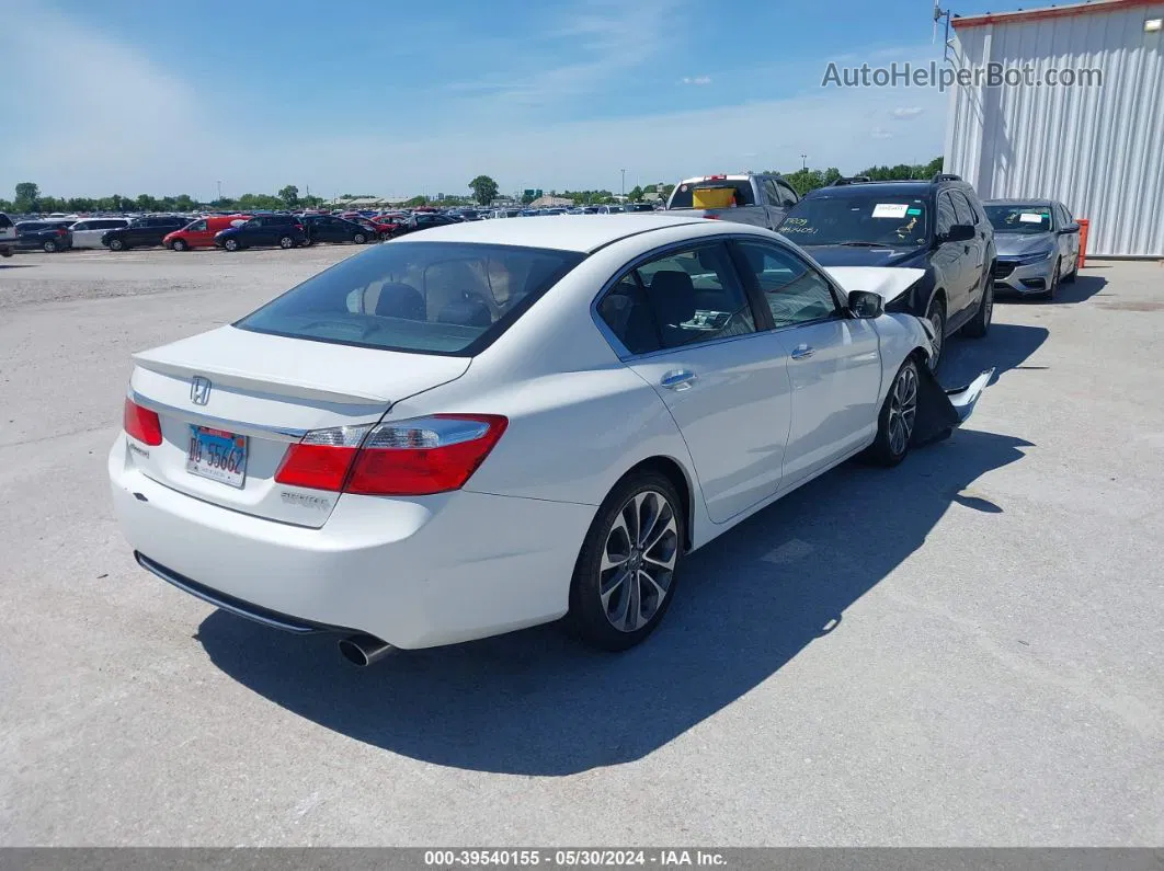 2014 Honda Accord Sport Cream vin: 1HGCR2F5XEA132347