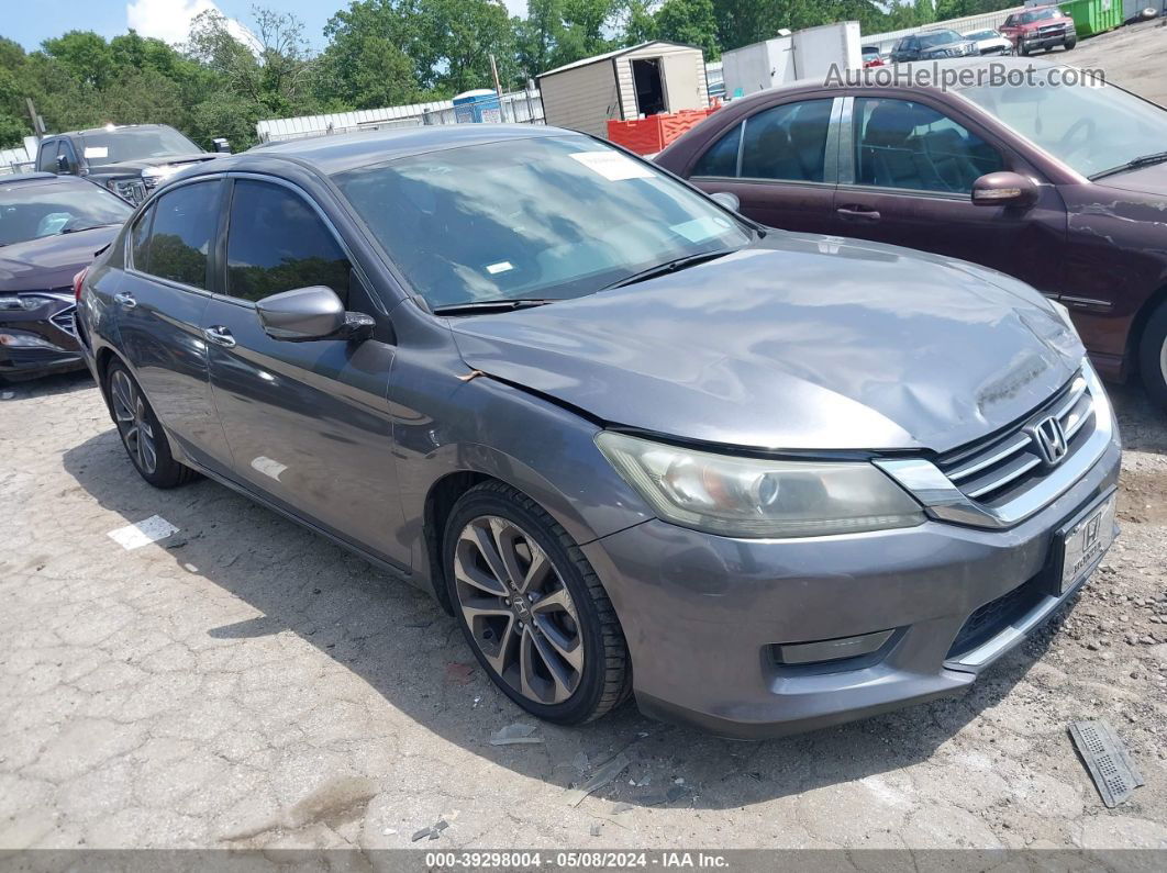 2014 Honda Accord Sport Серый vin: 1HGCR2F5XEA178972