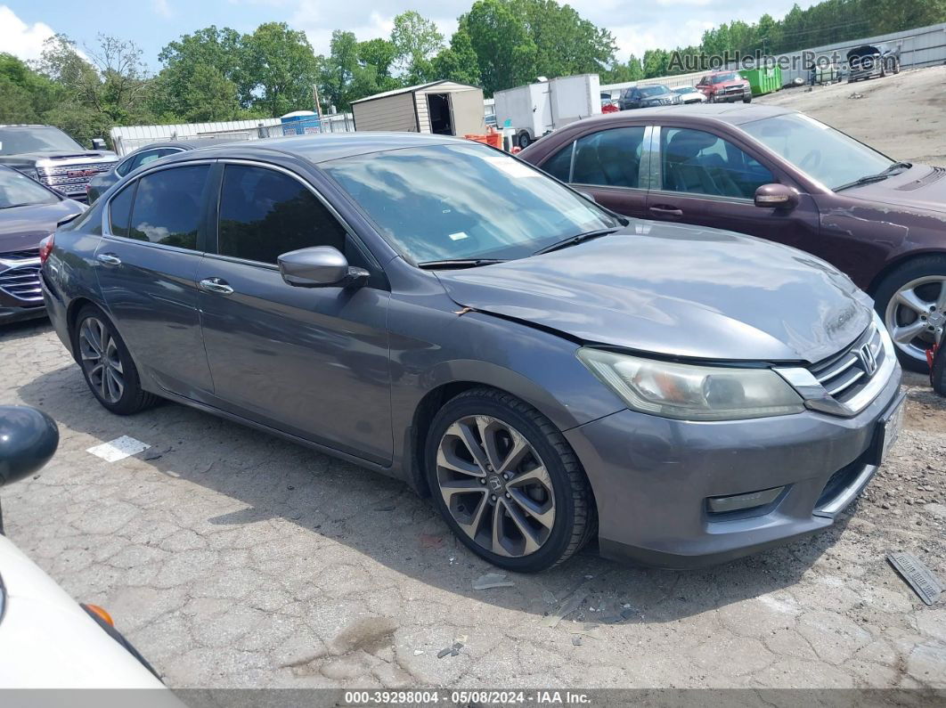 2014 Honda Accord Sport Gray vin: 1HGCR2F5XEA178972