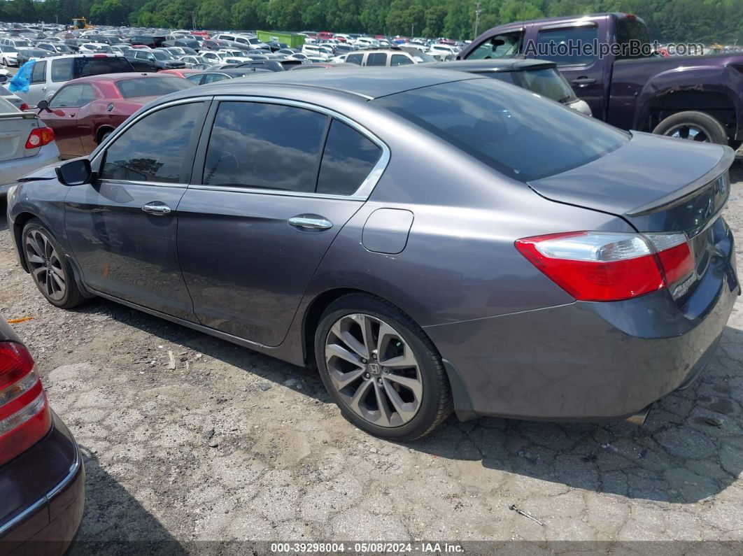 2014 Honda Accord Sport Gray vin: 1HGCR2F5XEA178972