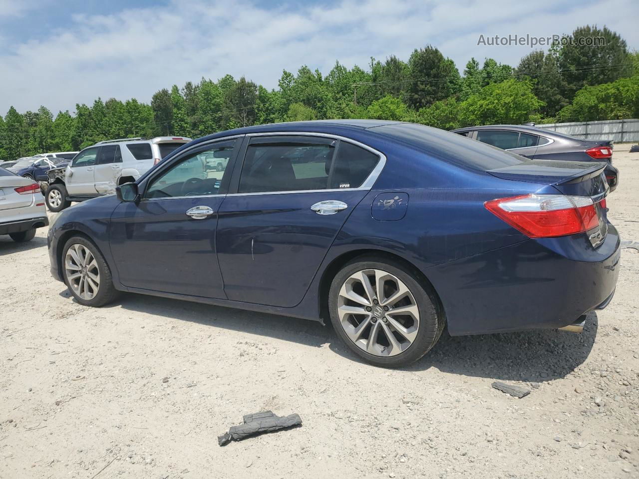 2014 Honda Accord Sport Blue vin: 1HGCR2F5XEA182116