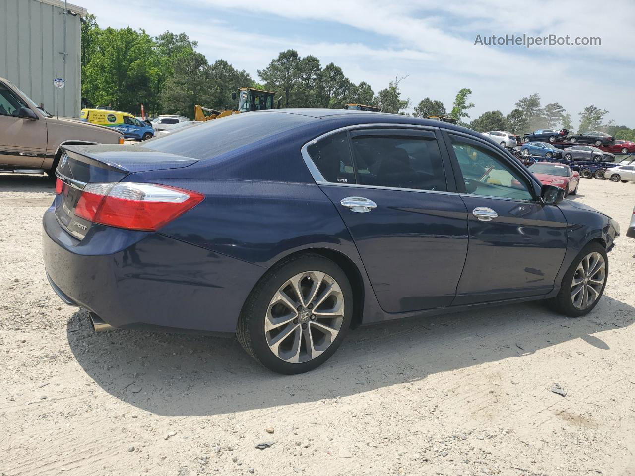 2014 Honda Accord Sport Blue vin: 1HGCR2F5XEA182116