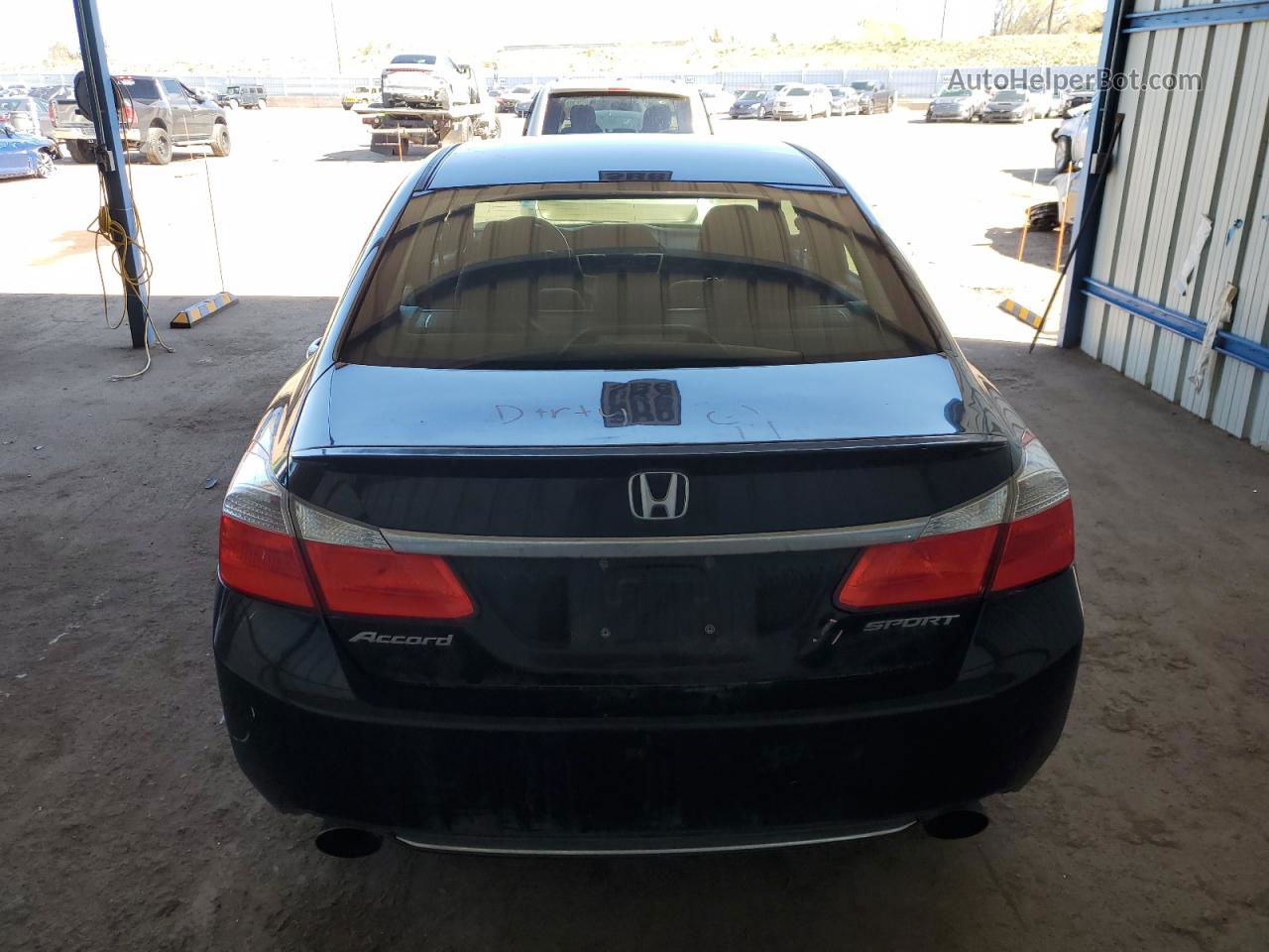 2014 Honda Accord Sport Black vin: 1HGCR2F5XEA198607