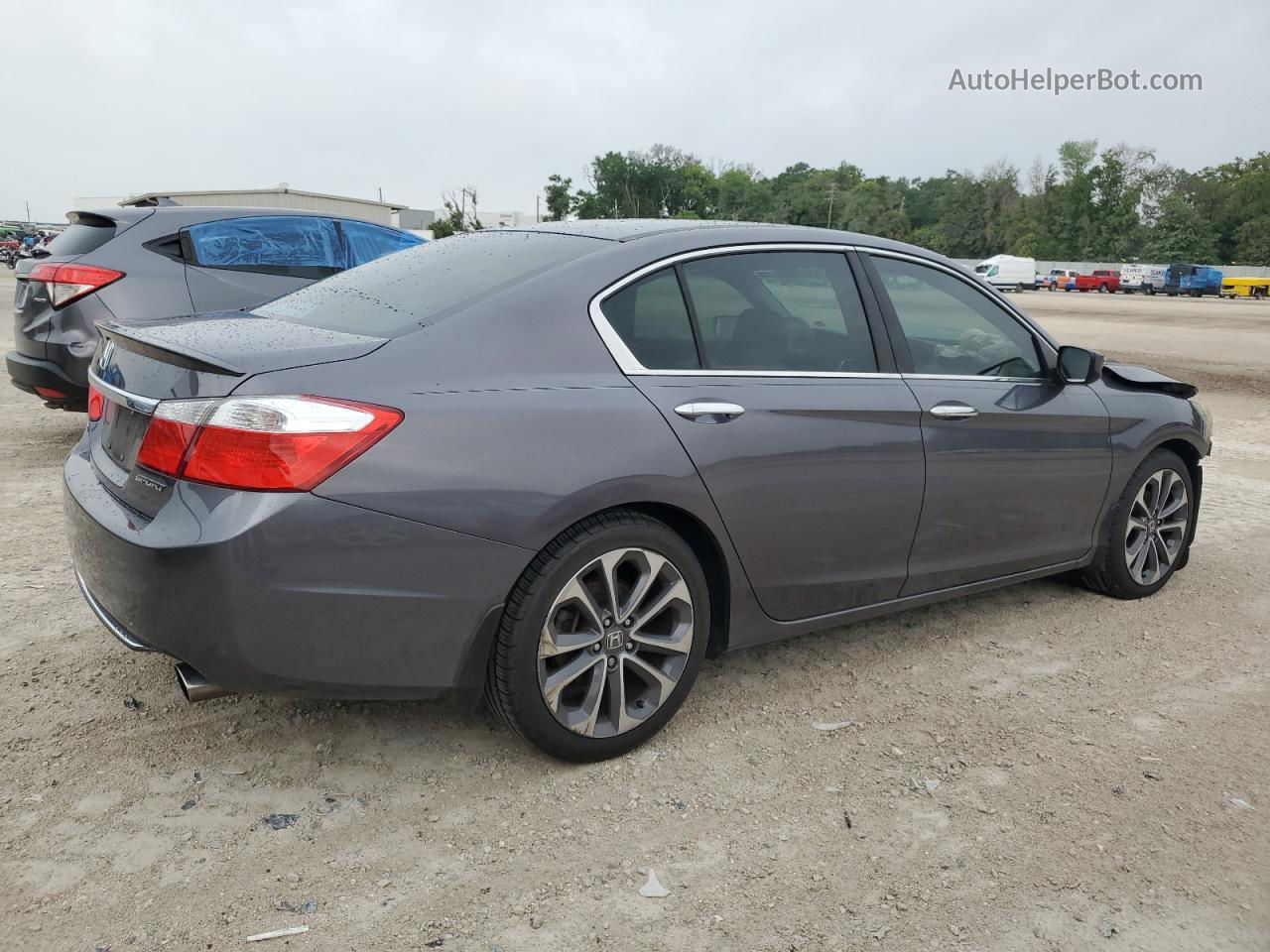 2014 Honda Accord Sport Gray vin: 1HGCR2F5XEA223358