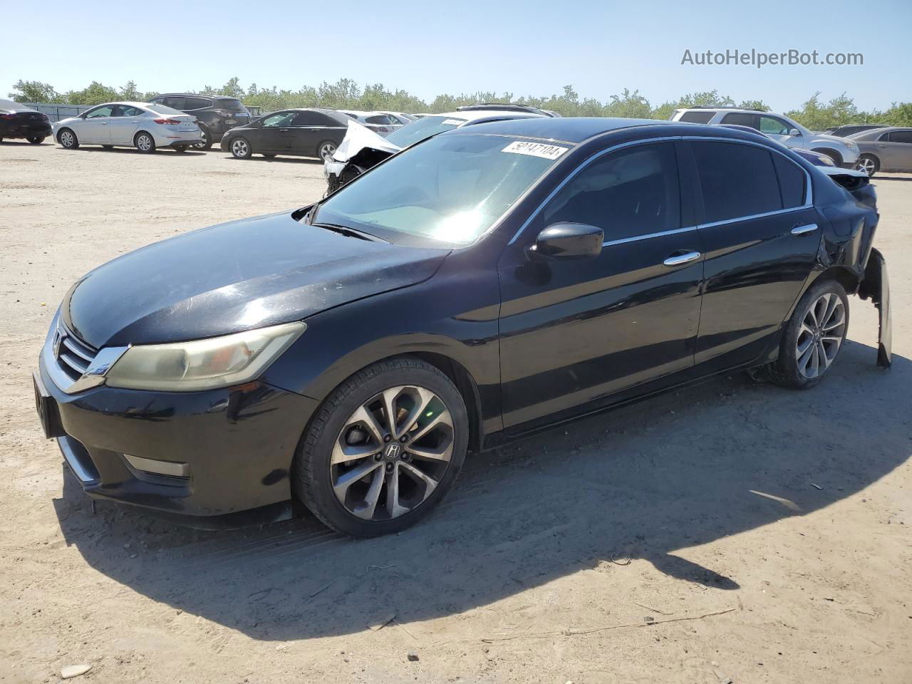 2014 Honda Accord Sport Black vin: 1HGCR2F5XEA228365