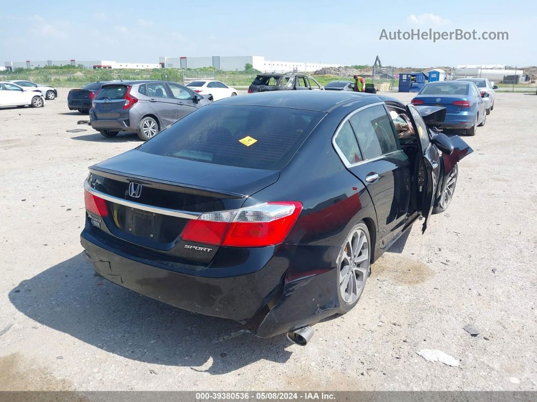 2014 Honda Accord Sport Черный vin: 1HGCR2F5XEA241598