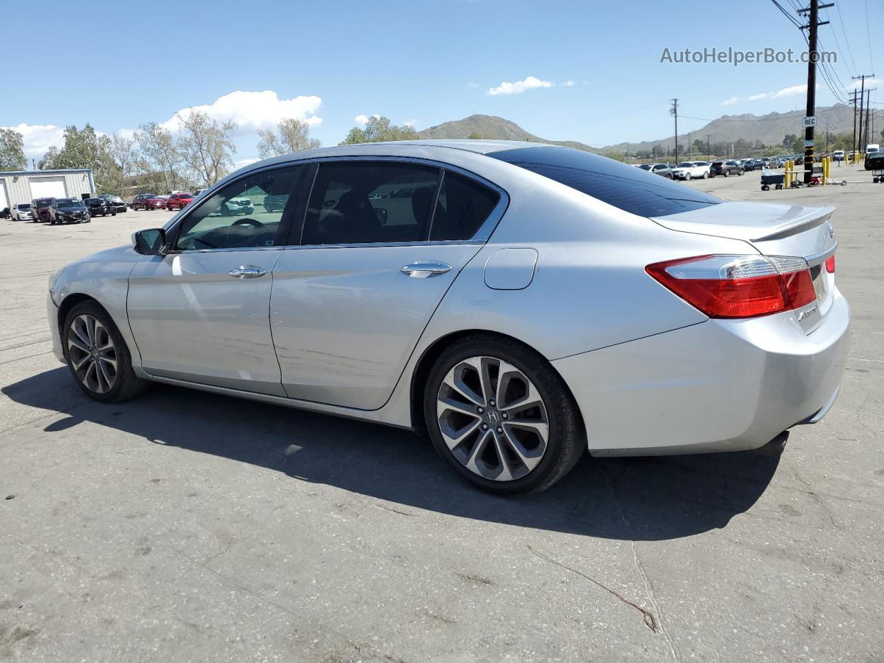 2014 Honda Accord Sport Silver vin: 1HGCR2F5XEA256490