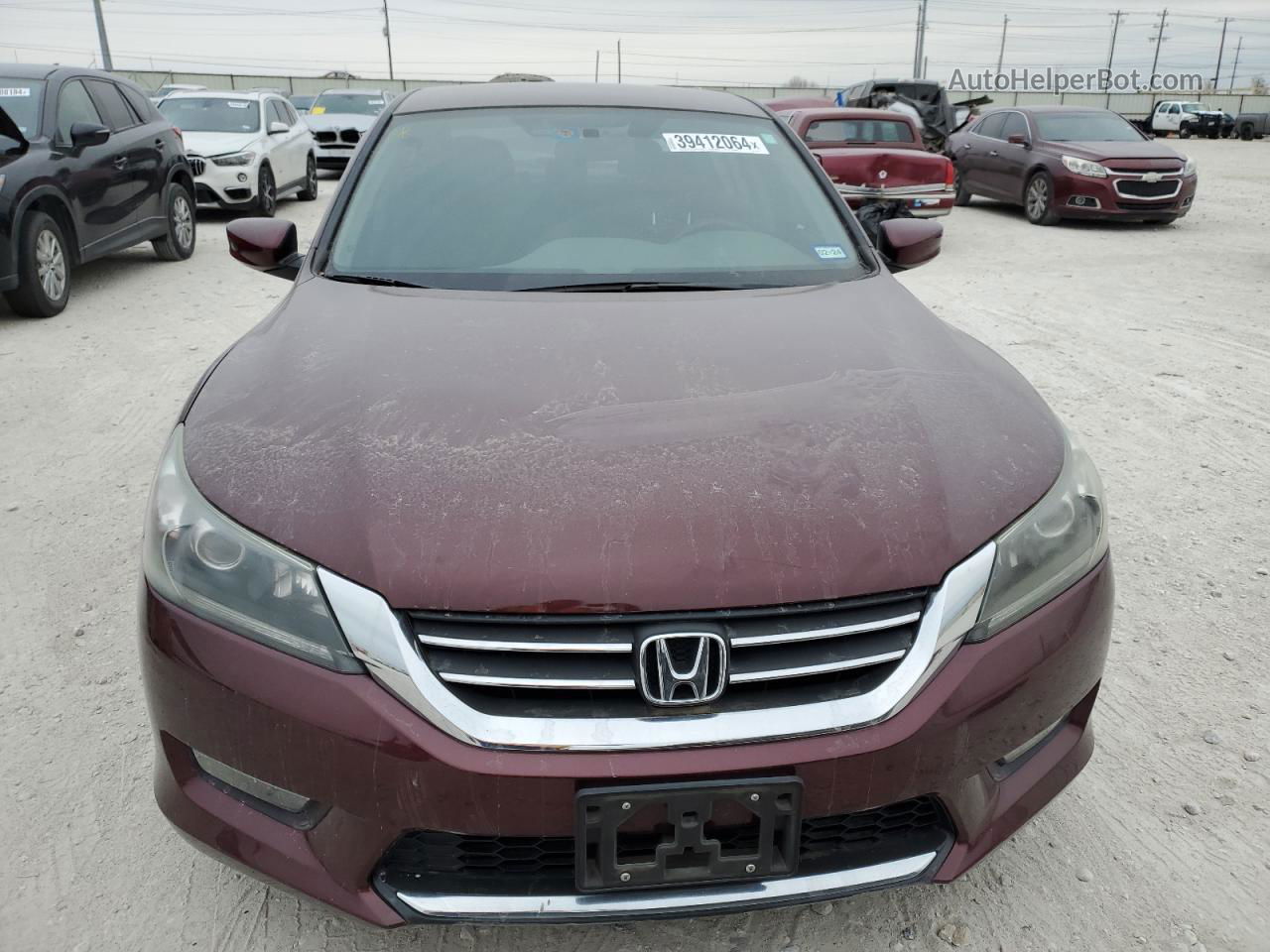 2014 Honda Accord Sport Burgundy vin: 1HGCR2F5XEA277761