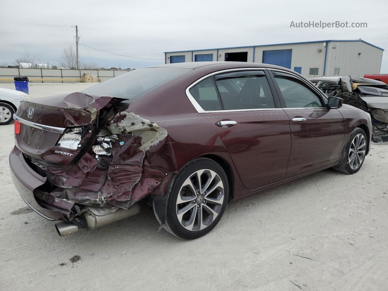 2014 Honda Accord Sport Burgundy vin: 1HGCR2F5XEA277761