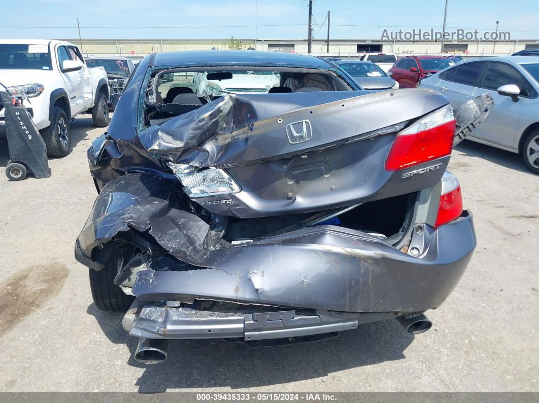 2015 Honda Accord Sport Gray vin: 1HGCR2F5XFA066867