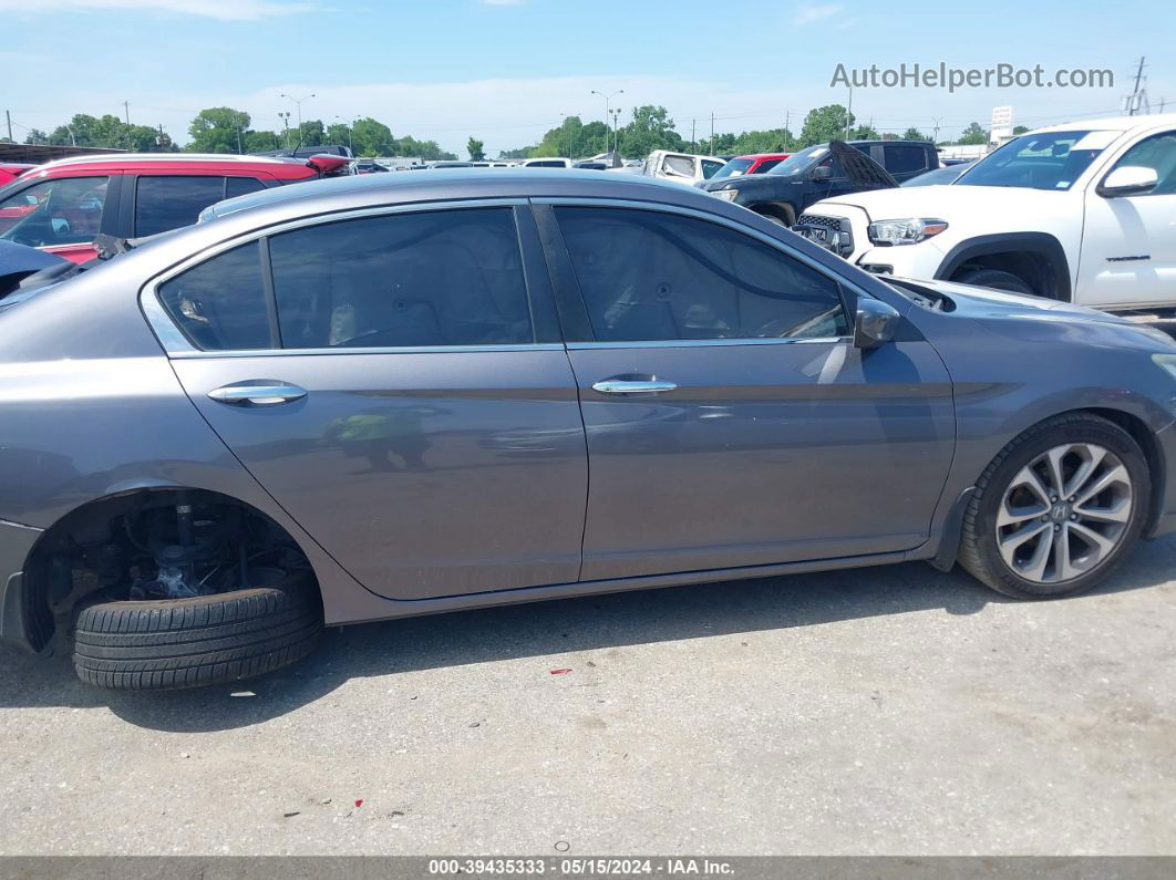 2015 Honda Accord Sport Gray vin: 1HGCR2F5XFA066867