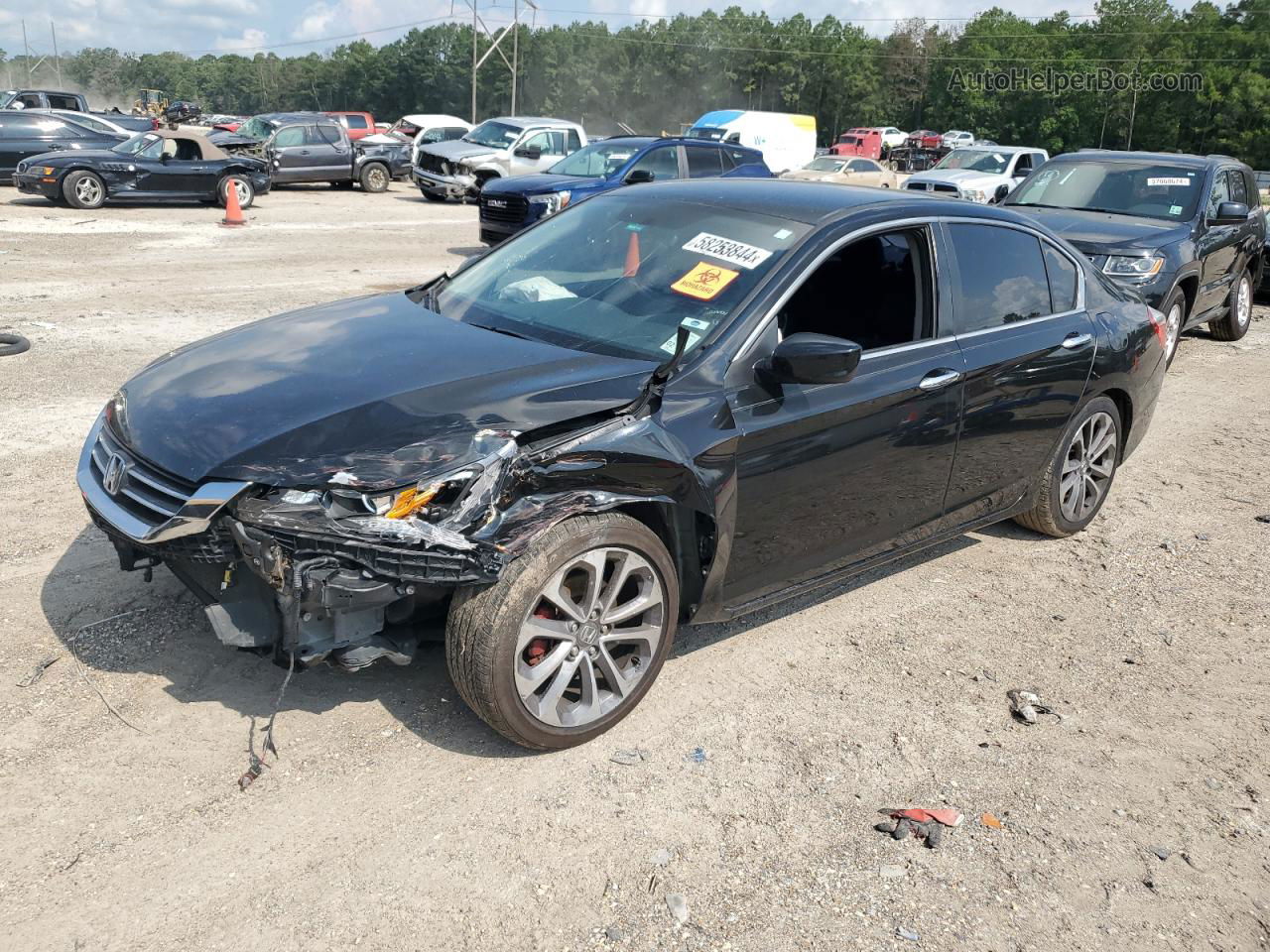 2015 Honda Accord Sport Black vin: 1HGCR2F5XFA094166