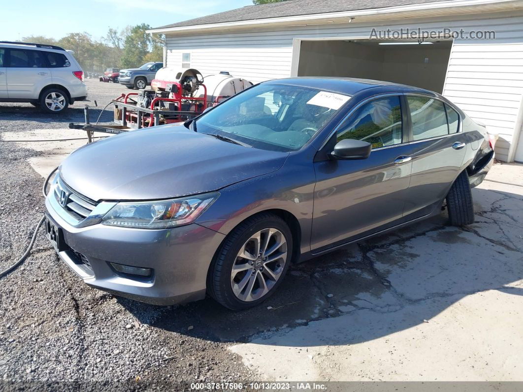 2015 Honda Accord Sedan Sport Gray vin: 1HGCR2F5XFA135590