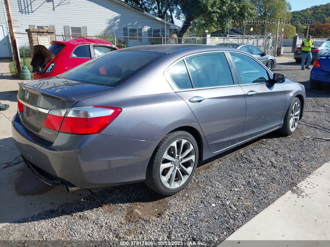 2015 Honda Accord Sedan Sport Gray vin: 1HGCR2F5XFA135590