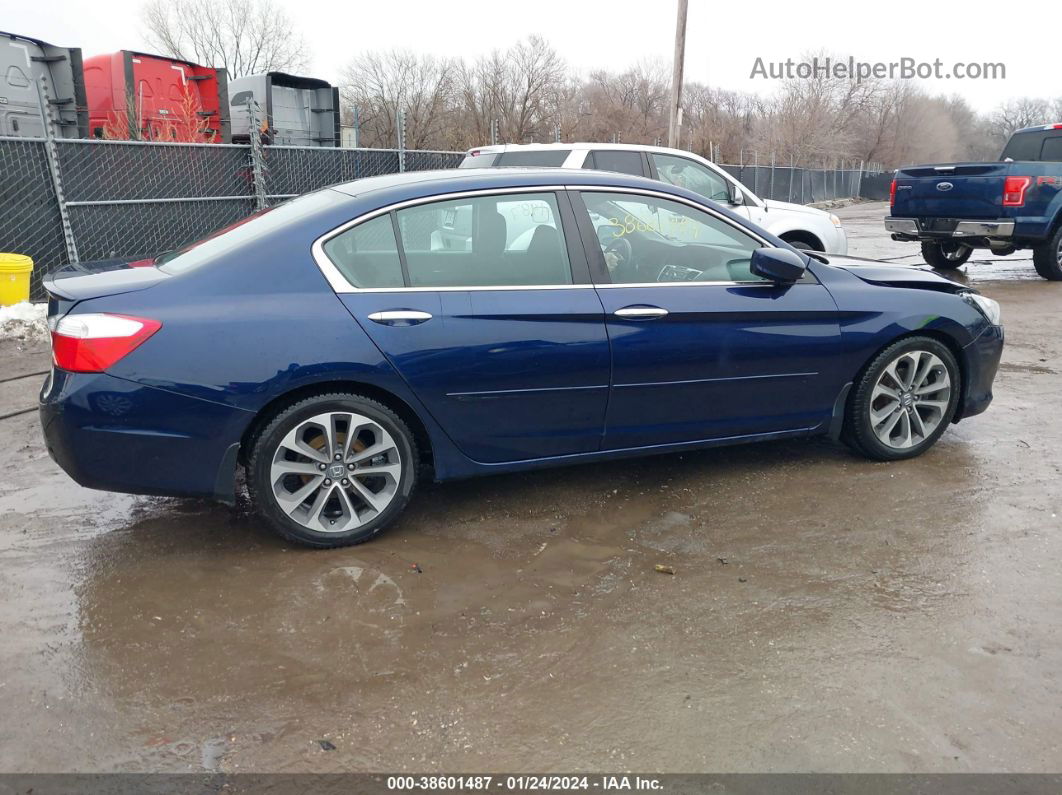 2015 Honda Accord Sport Blue vin: 1HGCR2F5XFA262257