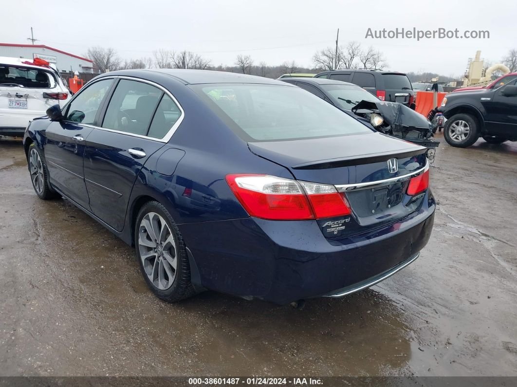 2015 Honda Accord Sport Blue vin: 1HGCR2F5XFA262257