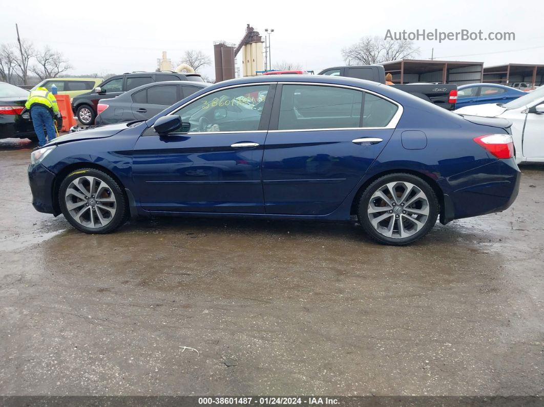 2015 Honda Accord Sport Синий vin: 1HGCR2F5XFA262257