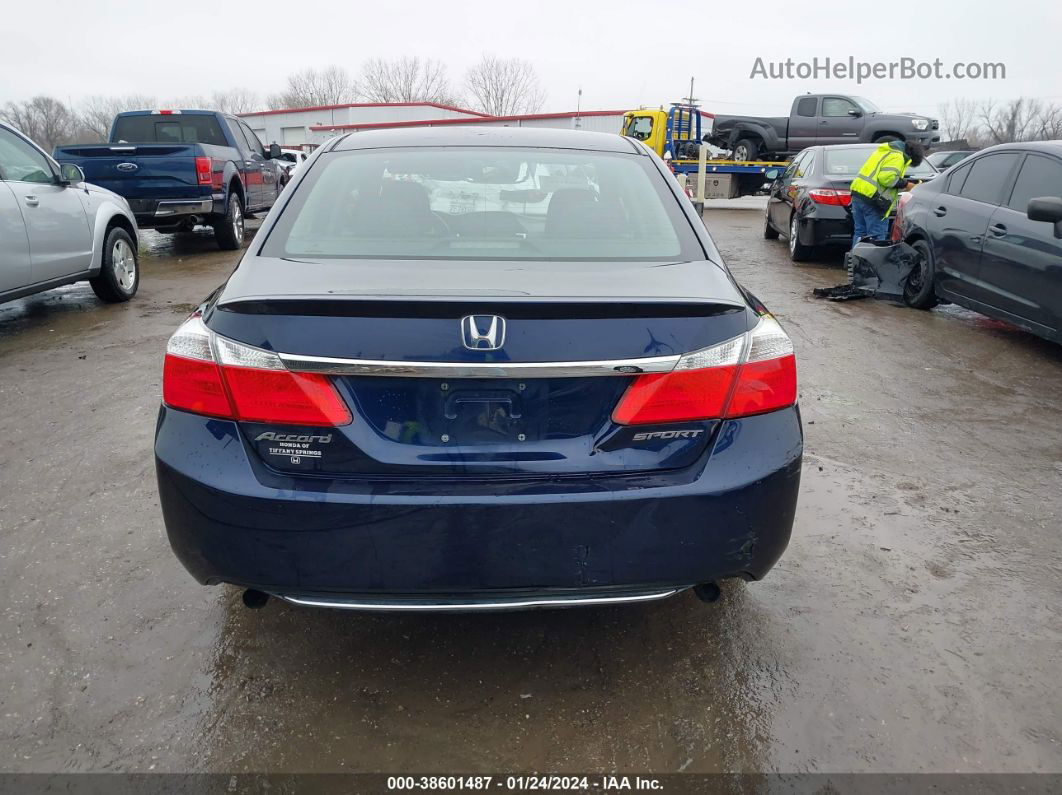 2015 Honda Accord Sport Blue vin: 1HGCR2F5XFA262257