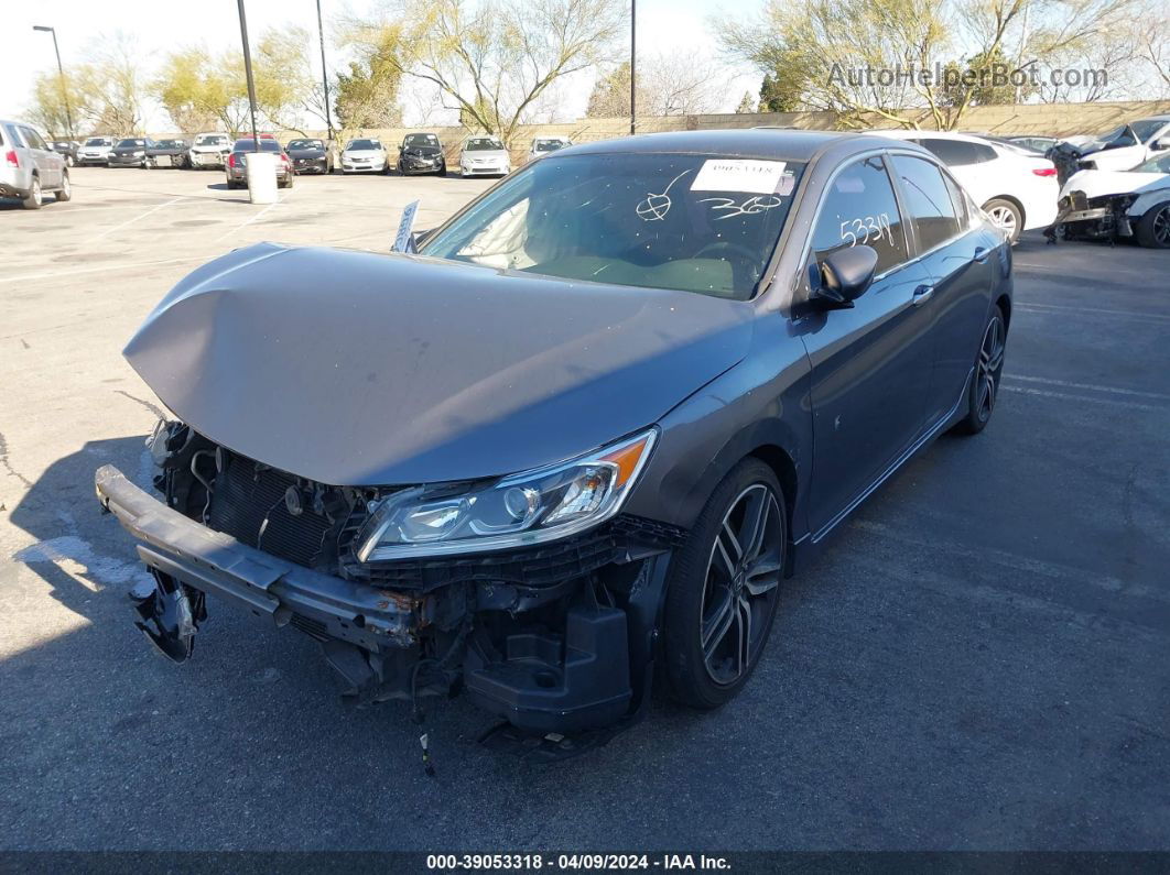 2016 Honda Accord Sport Gray vin: 1HGCR2F5XGA239207