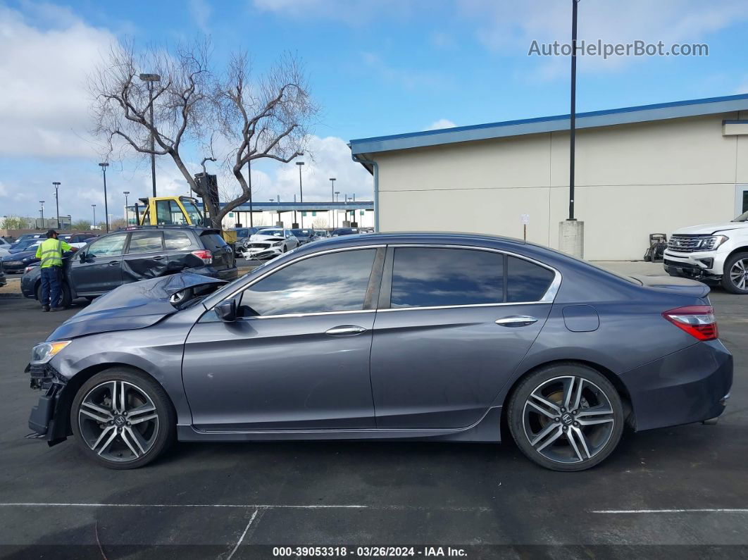 2016 Honda Accord Sport Gray vin: 1HGCR2F5XGA239207