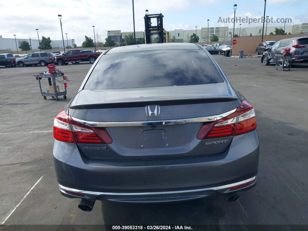 2016 Honda Accord Sport Gray vin: 1HGCR2F5XGA239207