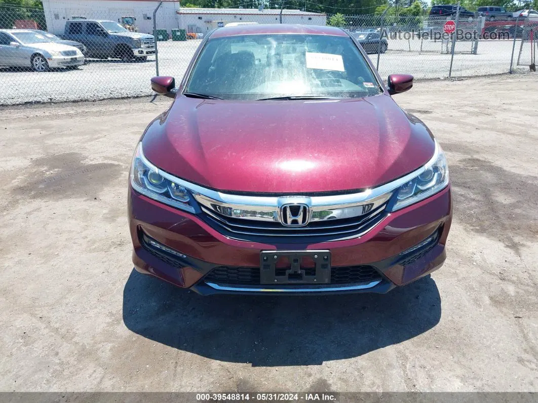 2017 Honda Accord Sport Burgundy vin: 1HGCR2F5XHA102012