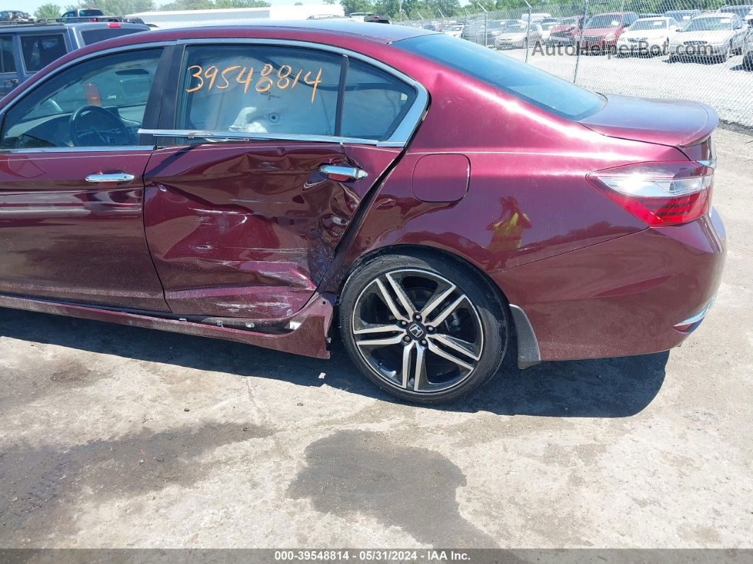 2017 Honda Accord Sport Burgundy vin: 1HGCR2F5XHA102012