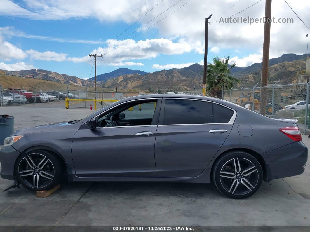 2017 Honda Accord Sedan Sport Черный vin: 1HGCR2F5XHA146303