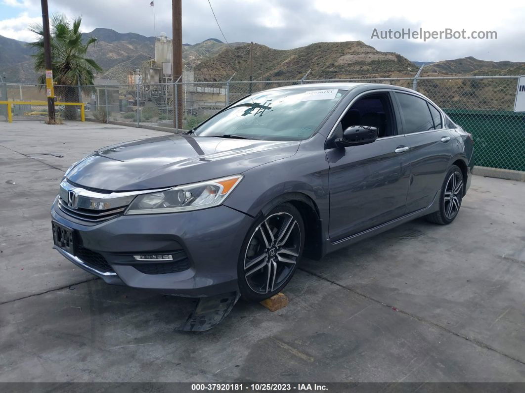 2017 Honda Accord Sedan Sport Черный vin: 1HGCR2F5XHA146303