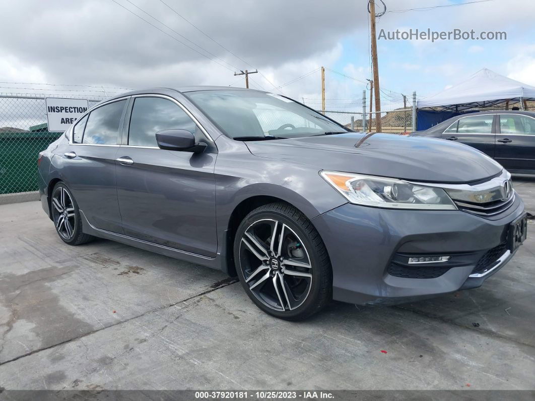 2017 Honda Accord Sedan Sport Черный vin: 1HGCR2F5XHA146303