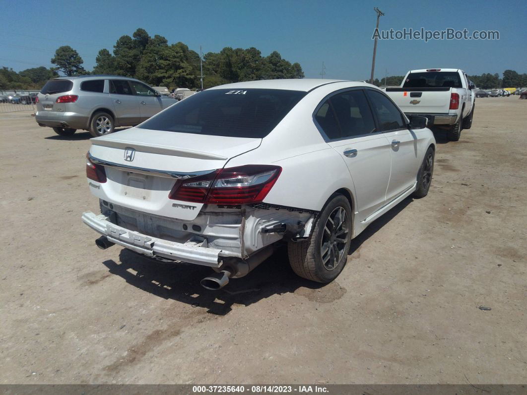 2017 Honda Accord Sedan Sport White vin: 1HGCR2F5XHA187286