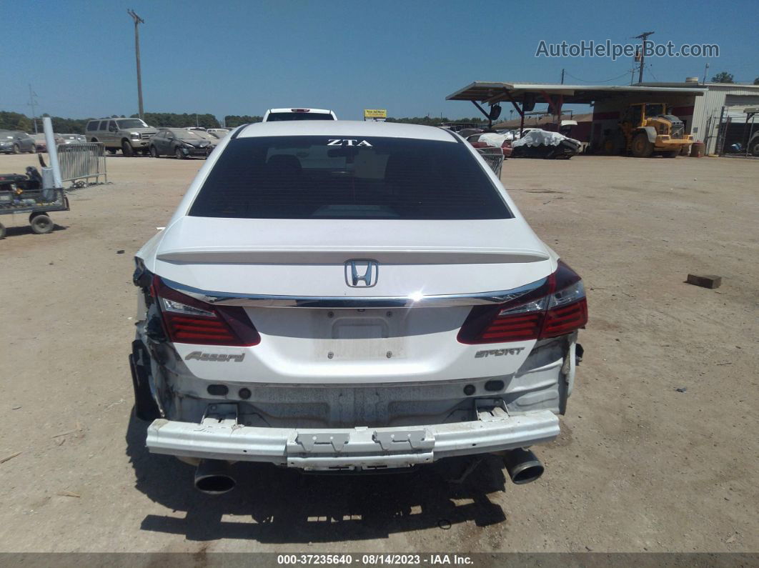 2017 Honda Accord Sedan Sport White vin: 1HGCR2F5XHA187286