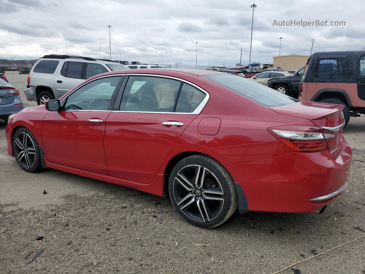 2016 Honda Accord Sport Red vin: 1HGCR2F60GA225714