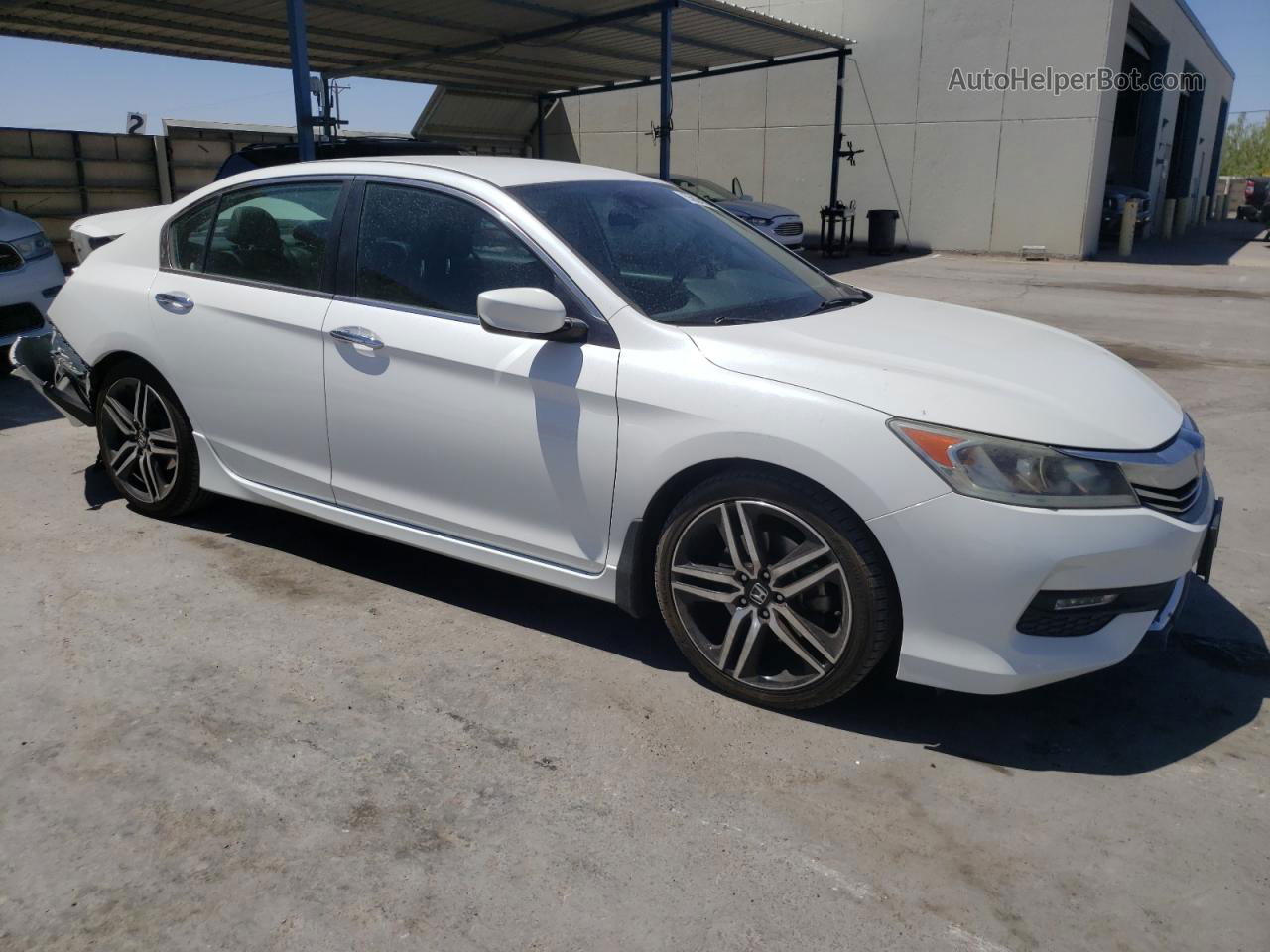 2017 Honda Accord Sport White vin: 1HGCR2F64HA022407