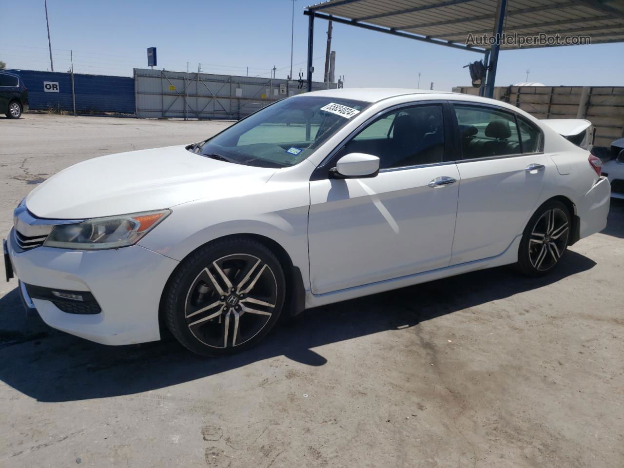 2017 Honda Accord Sport White vin: 1HGCR2F64HA022407