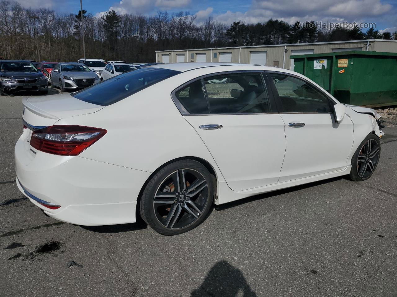 2017 Honda Accord Sport White vin: 1HGCR2F64HA071963