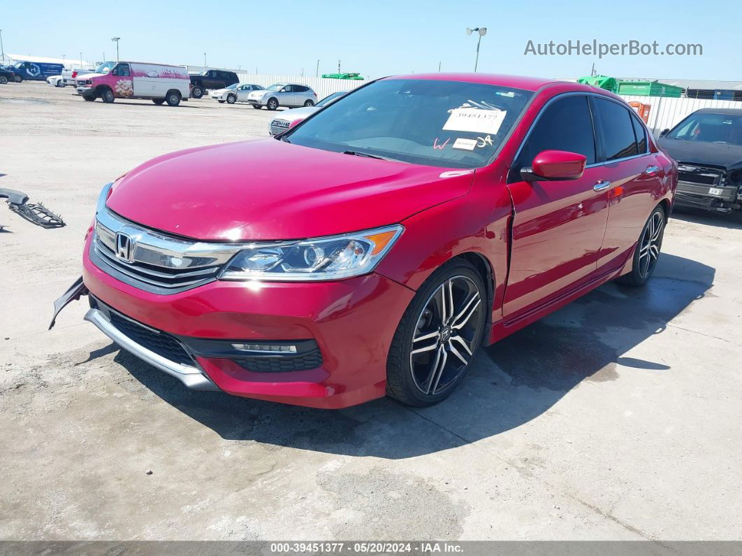 2016 Honda Accord Sport Red vin: 1HGCR2F65GA076412