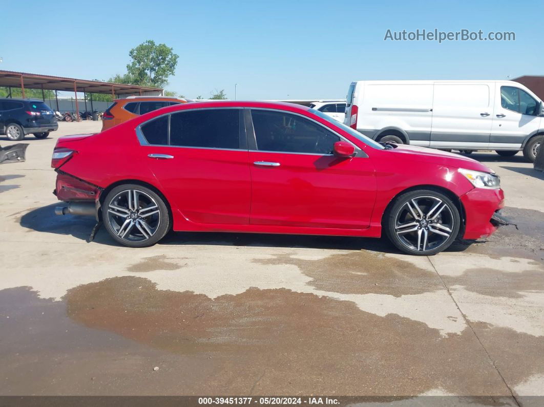 2016 Honda Accord Sport Red vin: 1HGCR2F65GA076412